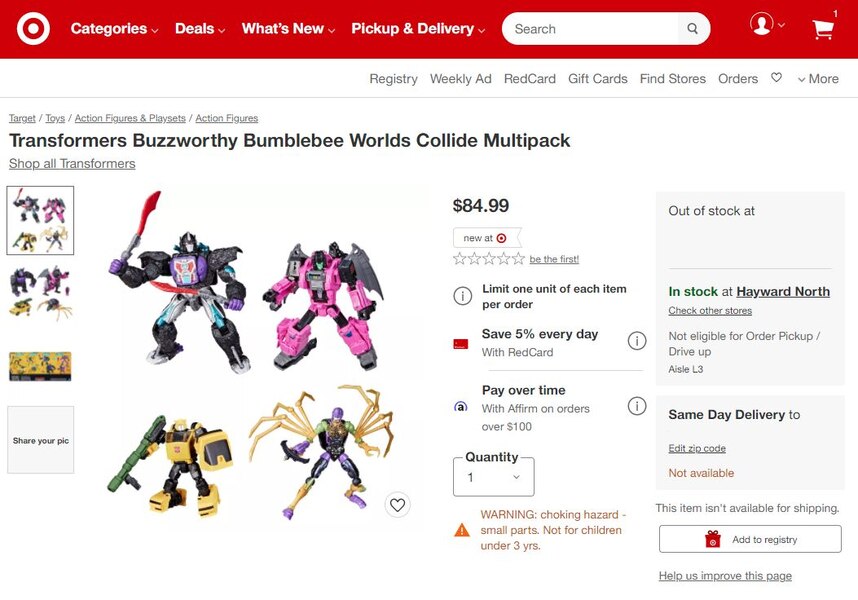 Transformers Buzzworthy Worlds Collide Street Date Today (1 of 1)